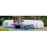Nirvana Sectional Sofa Set Woven Linen Ash When It Comes To True Lounging, A Sectional Sofa Is