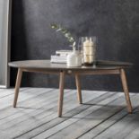 Arden Oval Coffee Table The Arden coffee table is a great take on scandi meets industrial, with