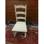 A Pair of Farmhouse Dining Chair A Rustic Take On The Traditional Ladder-Back Dining Chair, This