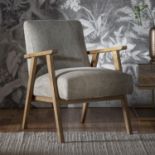 Neyland Armchair Pebble Linen Add A Touch Of Class To Your Home With The Neyland Armchair Finished