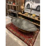 Olivia Coffee Table - 42" Dia. / White Lacquer Industrial, Rustic And Modern Aesthetics Are Combined