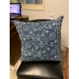 Guatemalan Denim Blue Cushion The Guatemalan Denim Cushions Are Available In A Number Of Finishes,