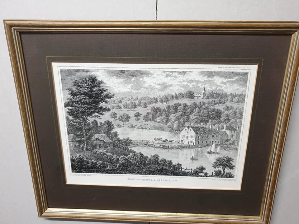 Antique Print Wootton-Bridge & Fernhill. I.W. County: Isle of Wight Series George Brannon, 1831. A