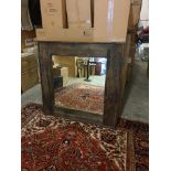 Axel Mirror Genuine Reclaimed Boat Wood The Axel mirror crosses old world and industrial with its