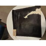 Cowhide Leather Cushion 100% Natural Hide Handmade 35cm