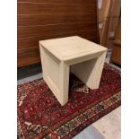 Portrait Oak Carved Side Table The Portrait Side Table Made From Solid 100% Oak That Has Been