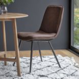 Newton Chair Brown A Contemporary Design With A Rustic Twist This Stylish Vintage Brown Dining Chair