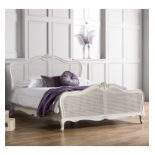Chic 6' Cane Bed Vanilla White Applied by hand , the calming Vanilla White paint adds a feminine