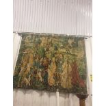 Wall Tapestry Medieval Jacquard Woven This tapestry reproduction is believed to be one of the series