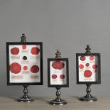 Frames With Wax Seals - Set Of 3 Set Of 3 Wooden Frames / Wax Seals 1 : H44x25x10 Cm - 2 : H36x17x10