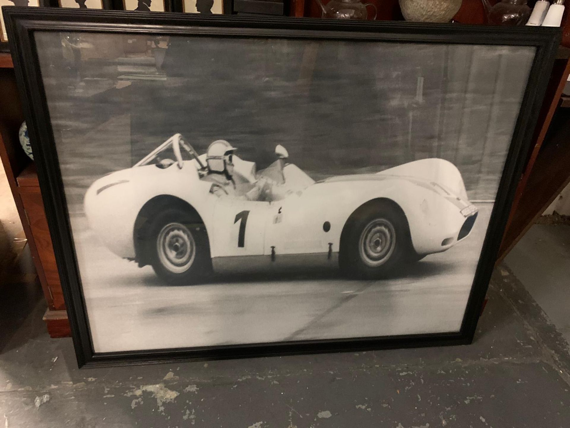 Timothy Oulton Race Car Wall Art Image Of Car No. 1 Is A 1958 Lister Jaguar Prototype Fitted With - Image 2 of 3