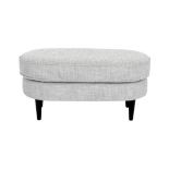 Monroe Linen Footstool Grey Linen By Christiane Lemieux An Elegant And Sophisticated Footstool