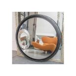 Sadie Backlit Mirror Sleek And Shapely This Eye Catching Round Mirror Features A Solid Metal Frame