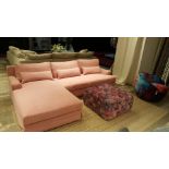 Panama Sectional Group Pink With LHF Chaise A Feather Filled Sectional Sofa Version Of Our