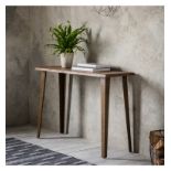 Foundry Console Table Oak Elegant, and sturdy the Foundry combines the beauty of natural materials