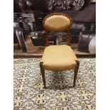 Camel Leather Dining Chair