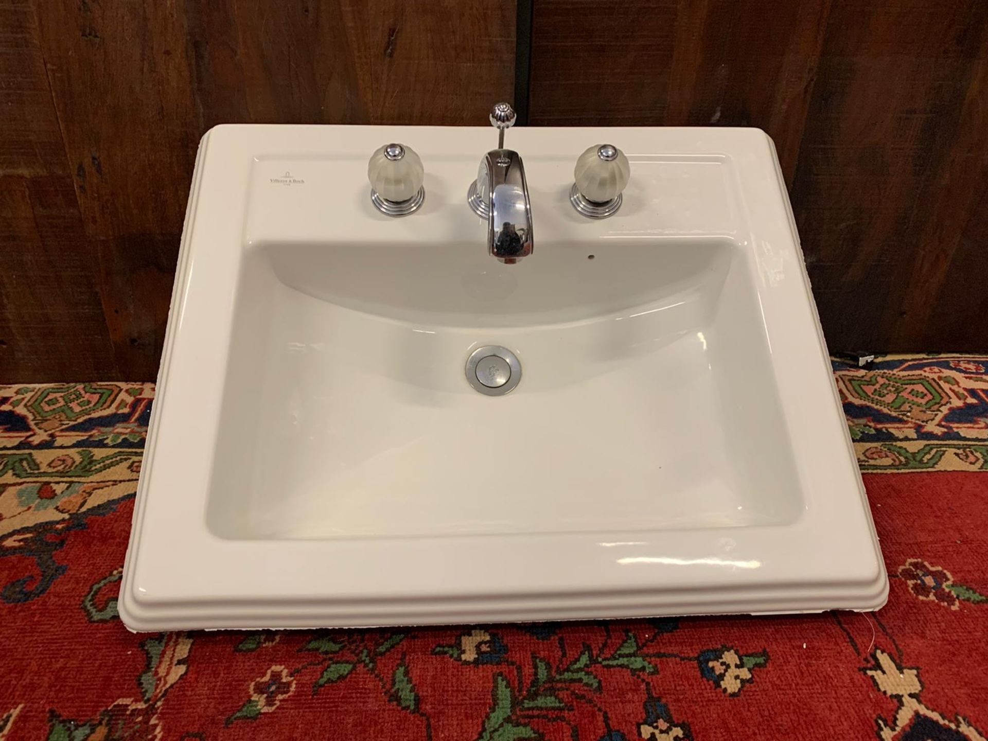 Villeroy & Boch Handwash Basin With Luxury Faucet Taps By Jean-Claude Delepine In Collaboration