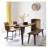 Foundry Dining Table Oak Elegant, and sturdy the Foundry combines the beauty of natural materials