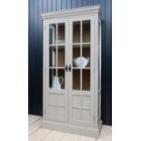 Casa Display Cabinet Grey With a nod towards the french colonial style this display cabinet is