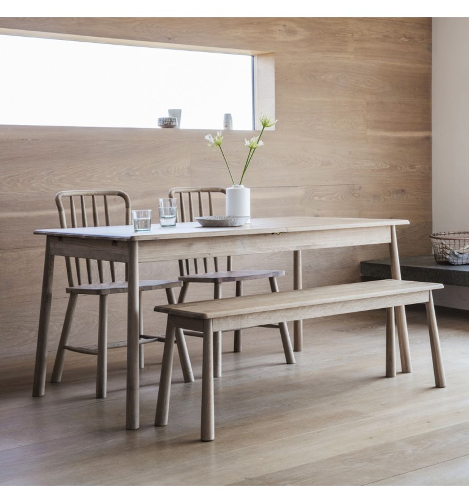 Scandinavian Style Extending Dining Table - Image 5 of 5