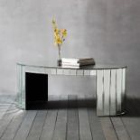 Travis Coffee Table Float into elevated style with this art deco-esque coffee table. Mirrored