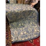 Blue And Gold Floral Silk Throw 340cm X 270cm Consigned From A Luxury Mayfair Residence From A
