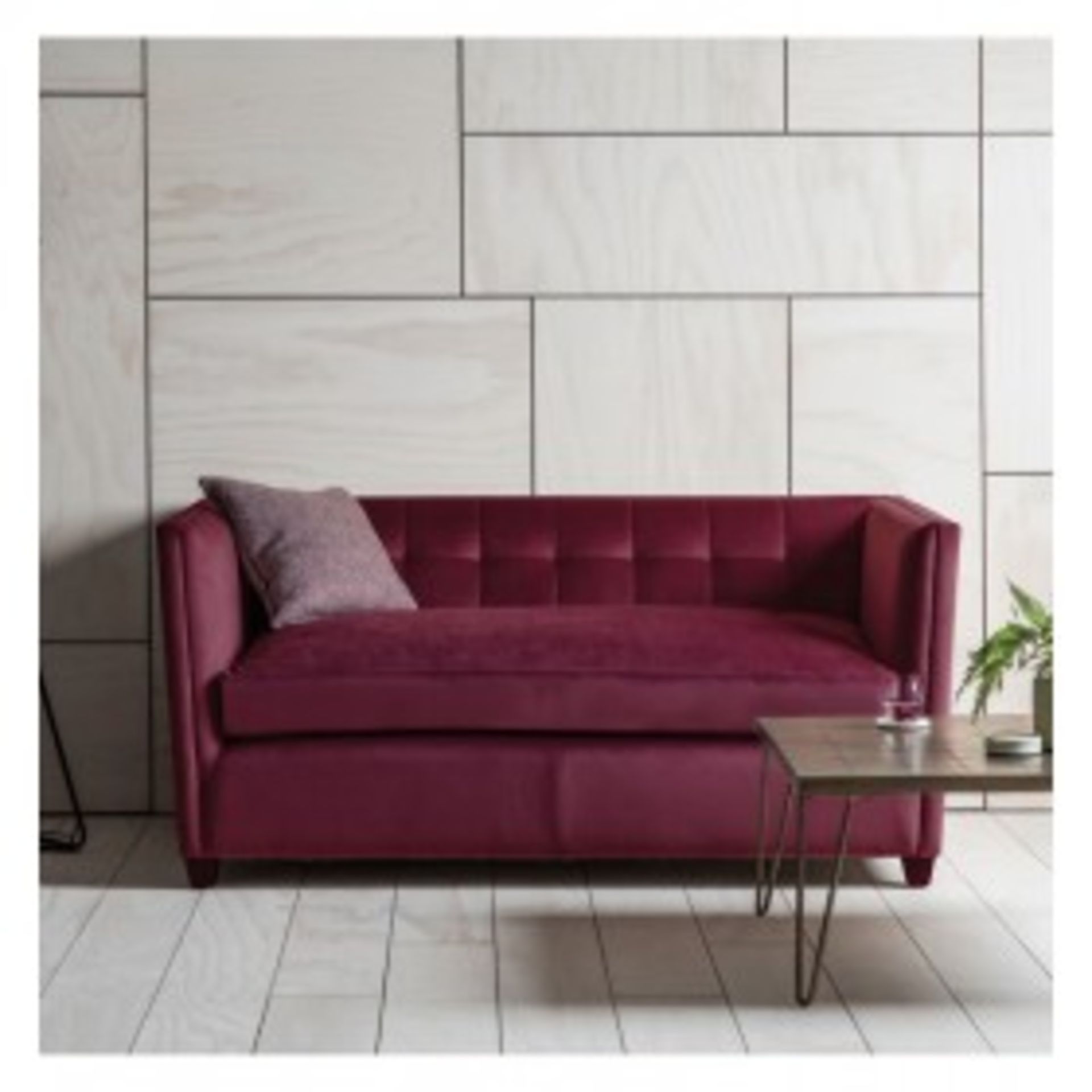 London 2 Seater Sofa in Brussels Chianti Sophisticated style and boutique living are echoed in the - Image 2 of 2