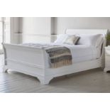 Laura Ashley Gabrielle Cotton White 4'6" High Bedstead The Gabrielle Bedstead draws its design