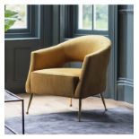 Armchair Gold Velvet