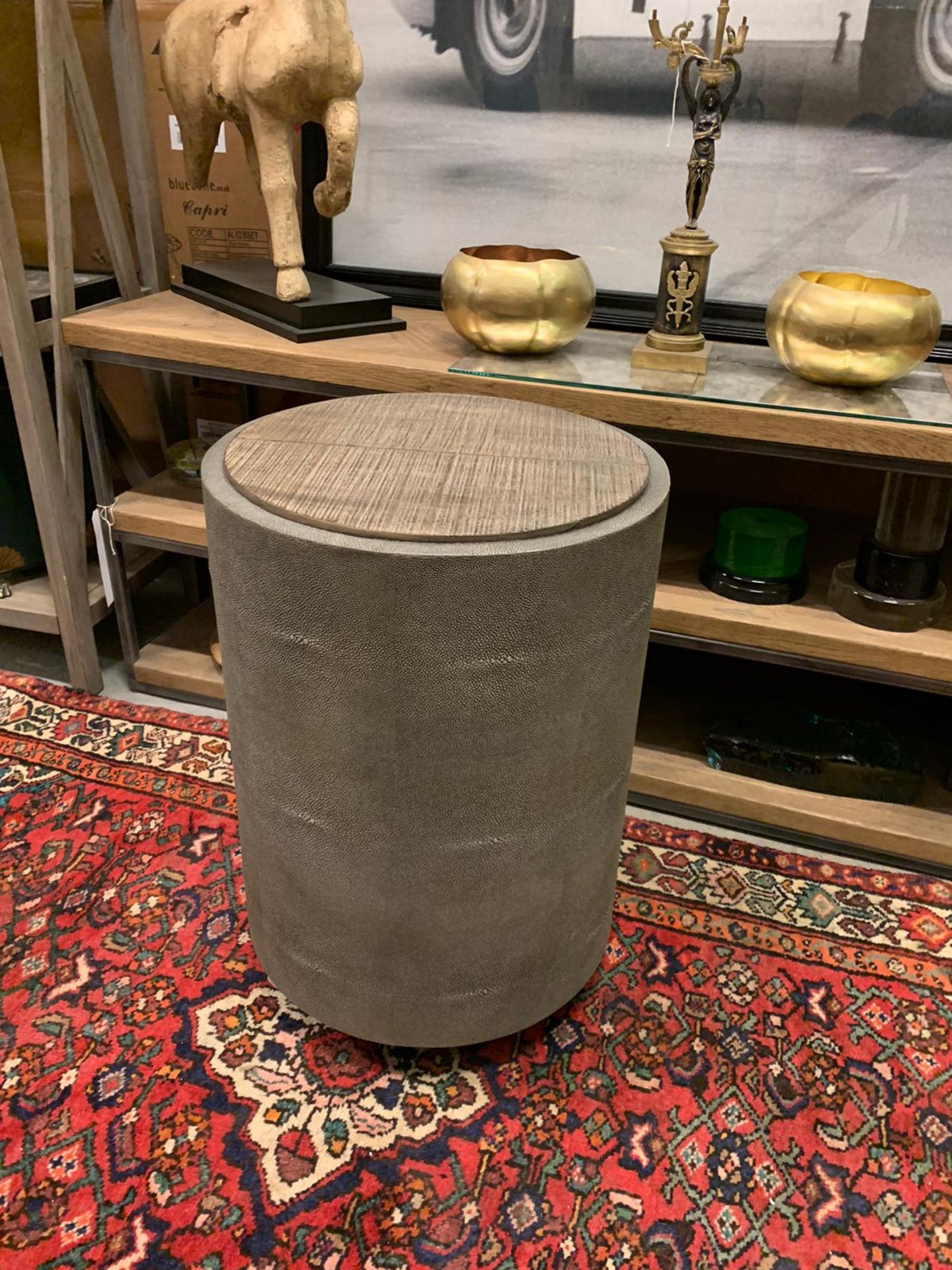 Crosby Shagreen Side Table