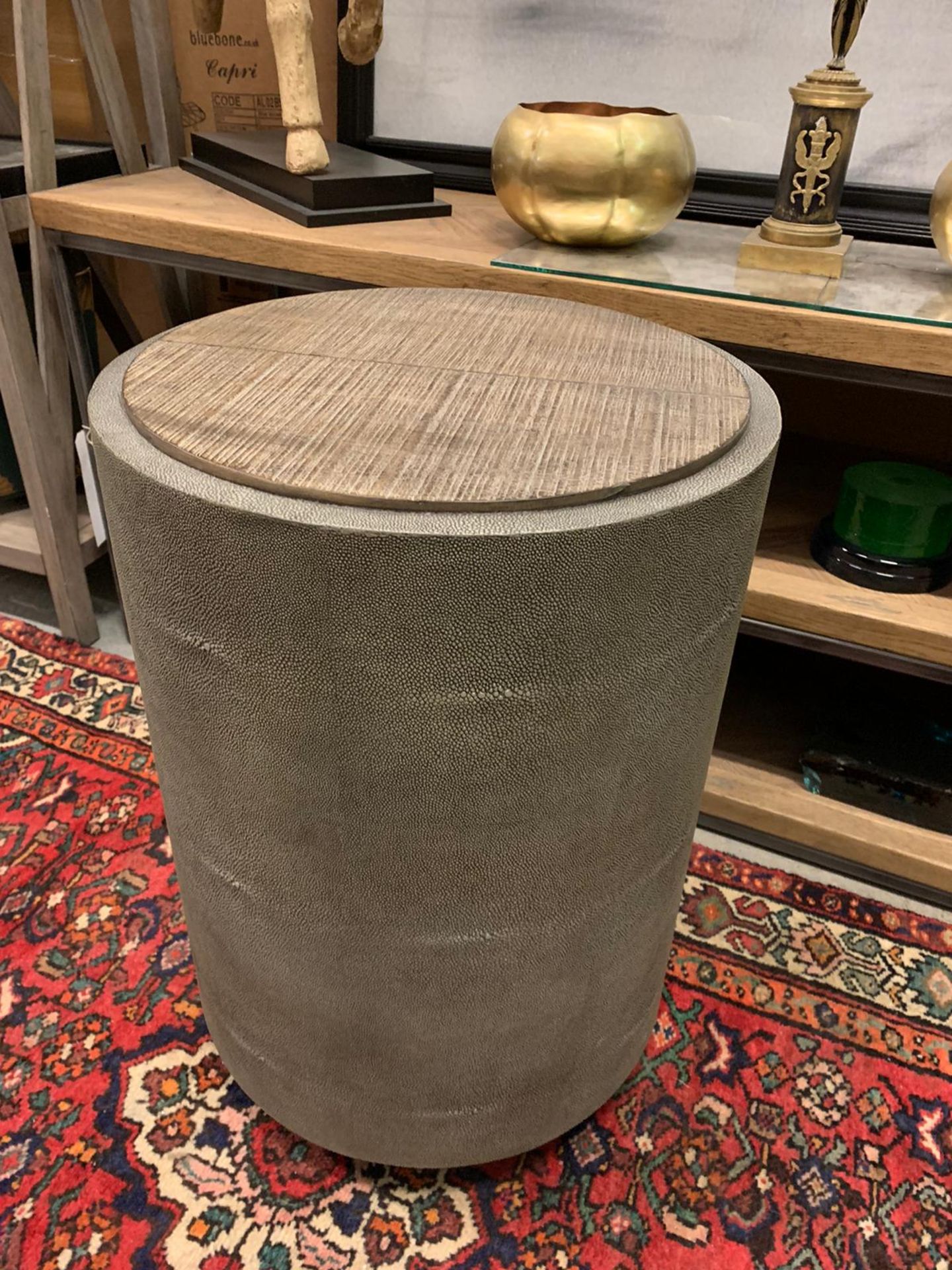 Crosby Shagreen Side Table - Image 3 of 4