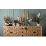 Parlane Parquet Sideboard A stunning pattern with a tactile finish based on classic wood block
