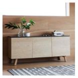 Brixton Burnished 3Dr/1Drwr Sideboard The Brixton Sideboard is made using solid European rustic