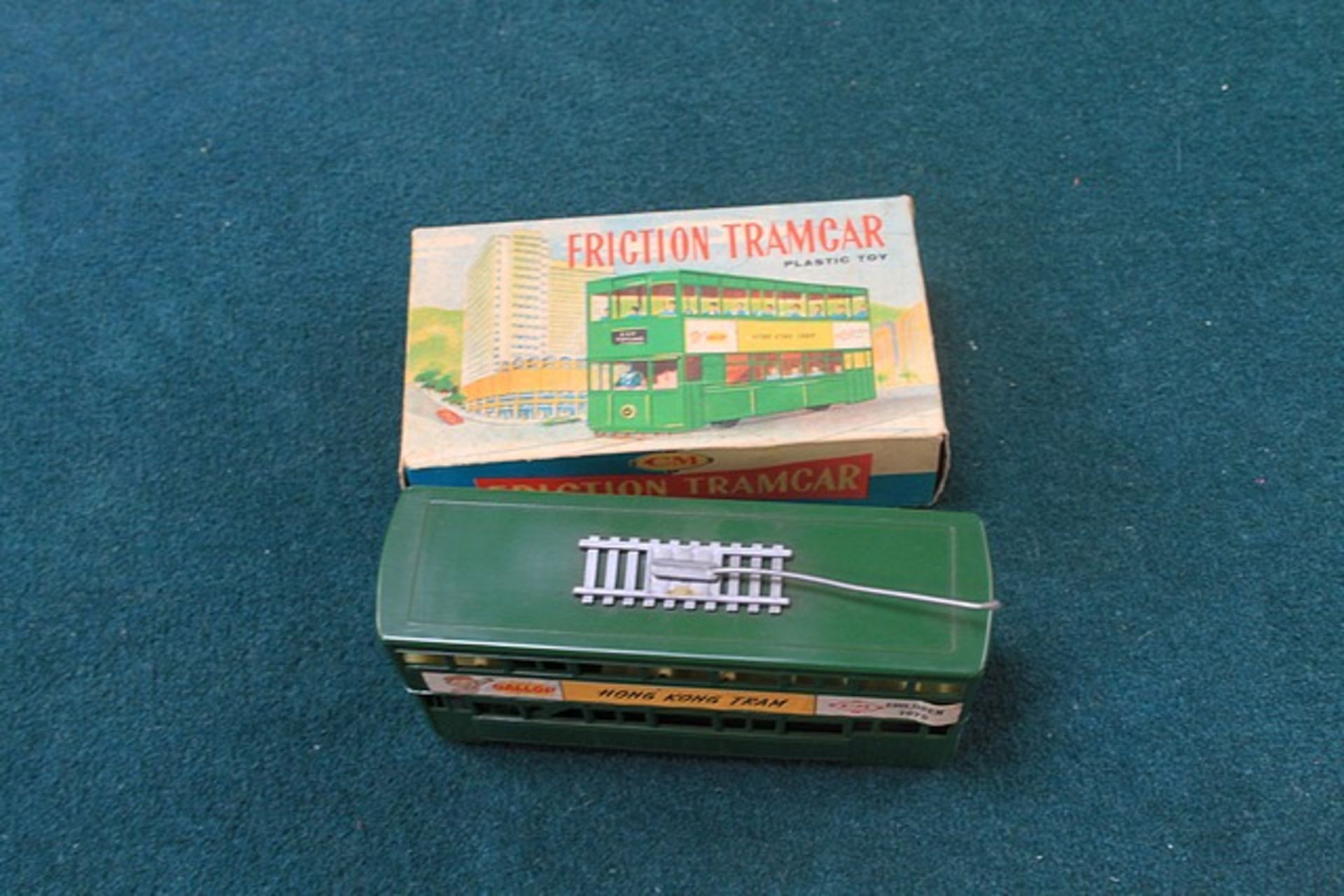 CM Toys Hong Kong Friction Tramcar Plastic Toy Complete In Box - Image 2 of 2