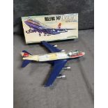 NS Toys ( Hong Kong) No 315A Friction Powered Boeing 747 Jumbo Jet With Visible Interior Complete