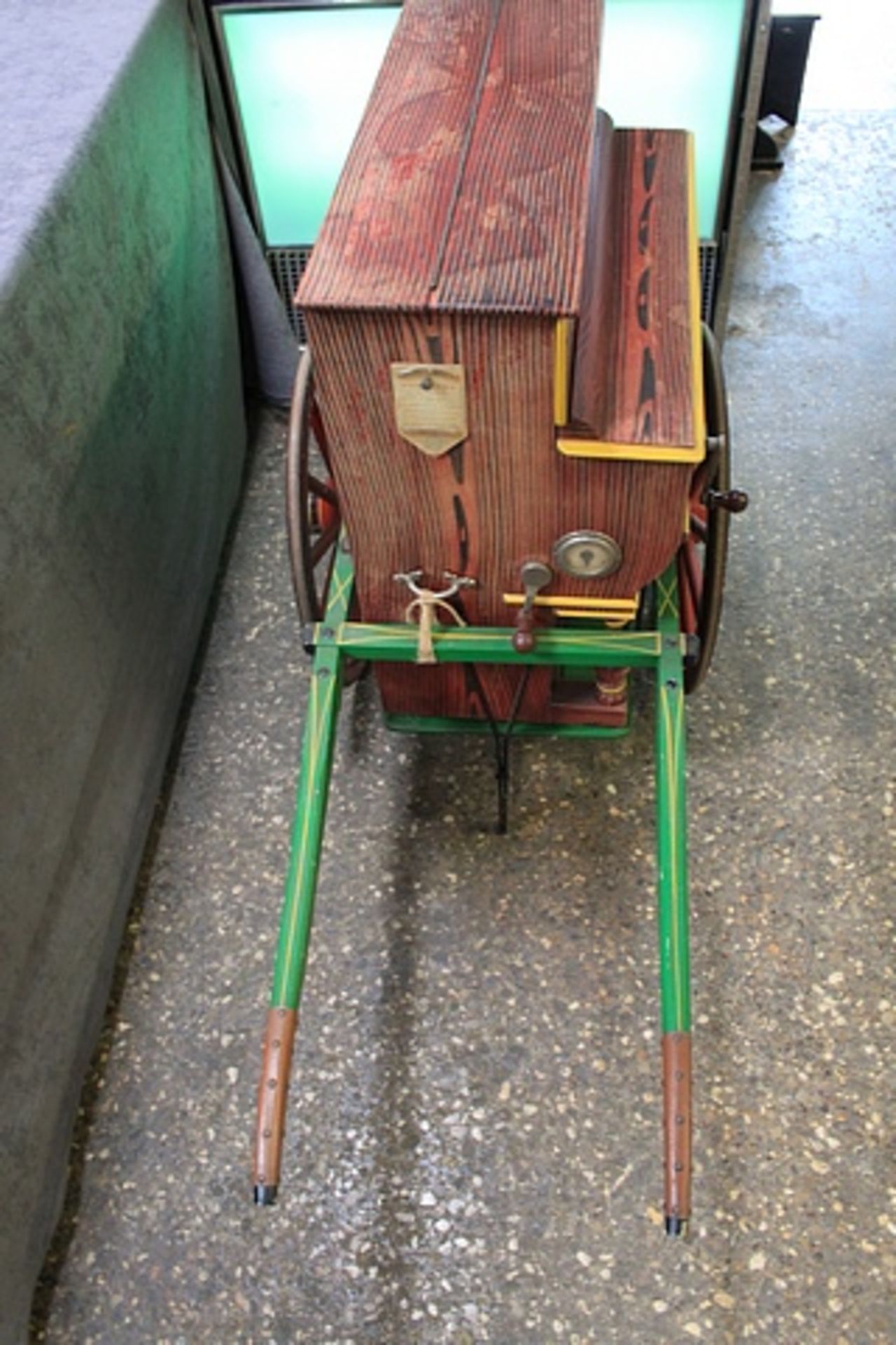 Vicente Llinares Faventia Barcelona Organ With Wagon Cart, Miniature Of The "Hurdy Gurdy" Street - Image 3 of 5