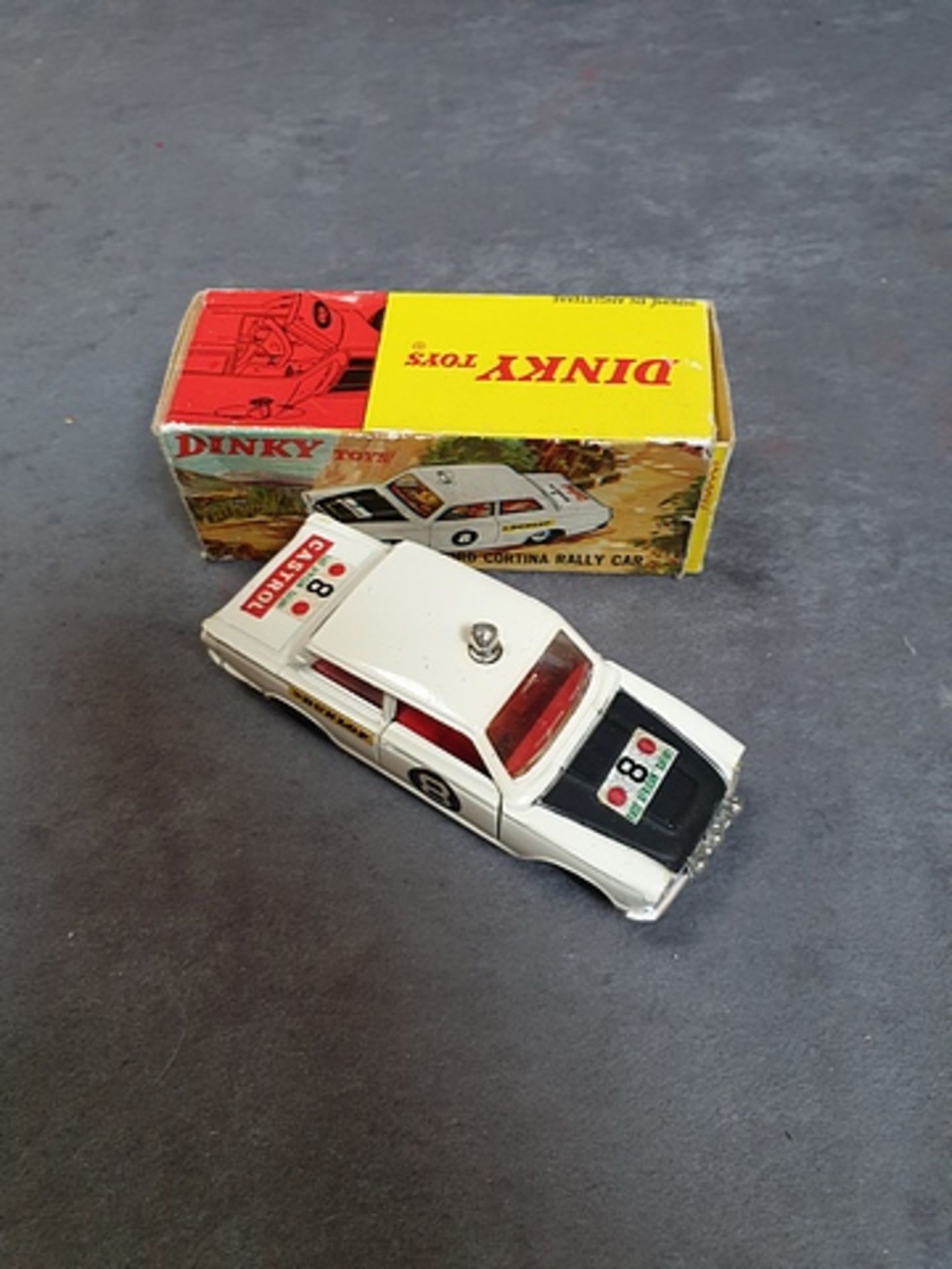 Dinky Diecast Toys #212 Ford Cortina Rally Car Complete In Original Box - Image 3 of 3
