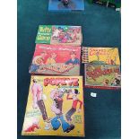 5 X Board Games Comprising Of; Blow Football, Snakes Ladders, Tufty Road Safety Game, Miniature