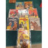 9 x issues Monte Hale Western Comics issue numbers #50,52,54,57,60,61,62,72 and 105 L. Miller & Son,