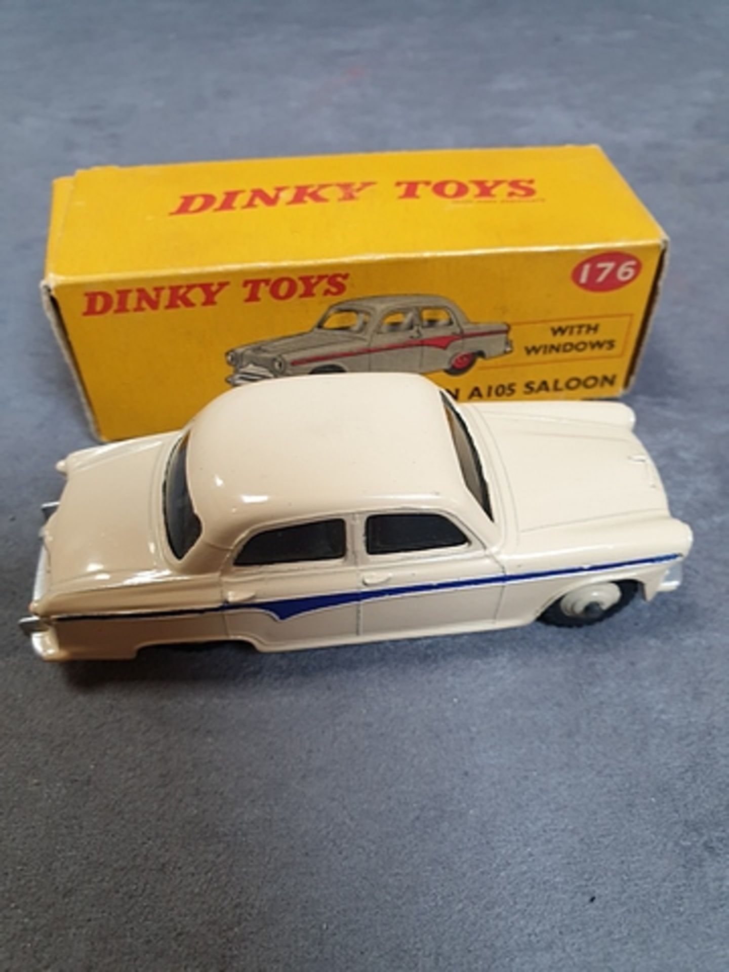 Dinky Diecast Toys #176 Austin A105 Saloonmodel in a mint condition in a crisp Box