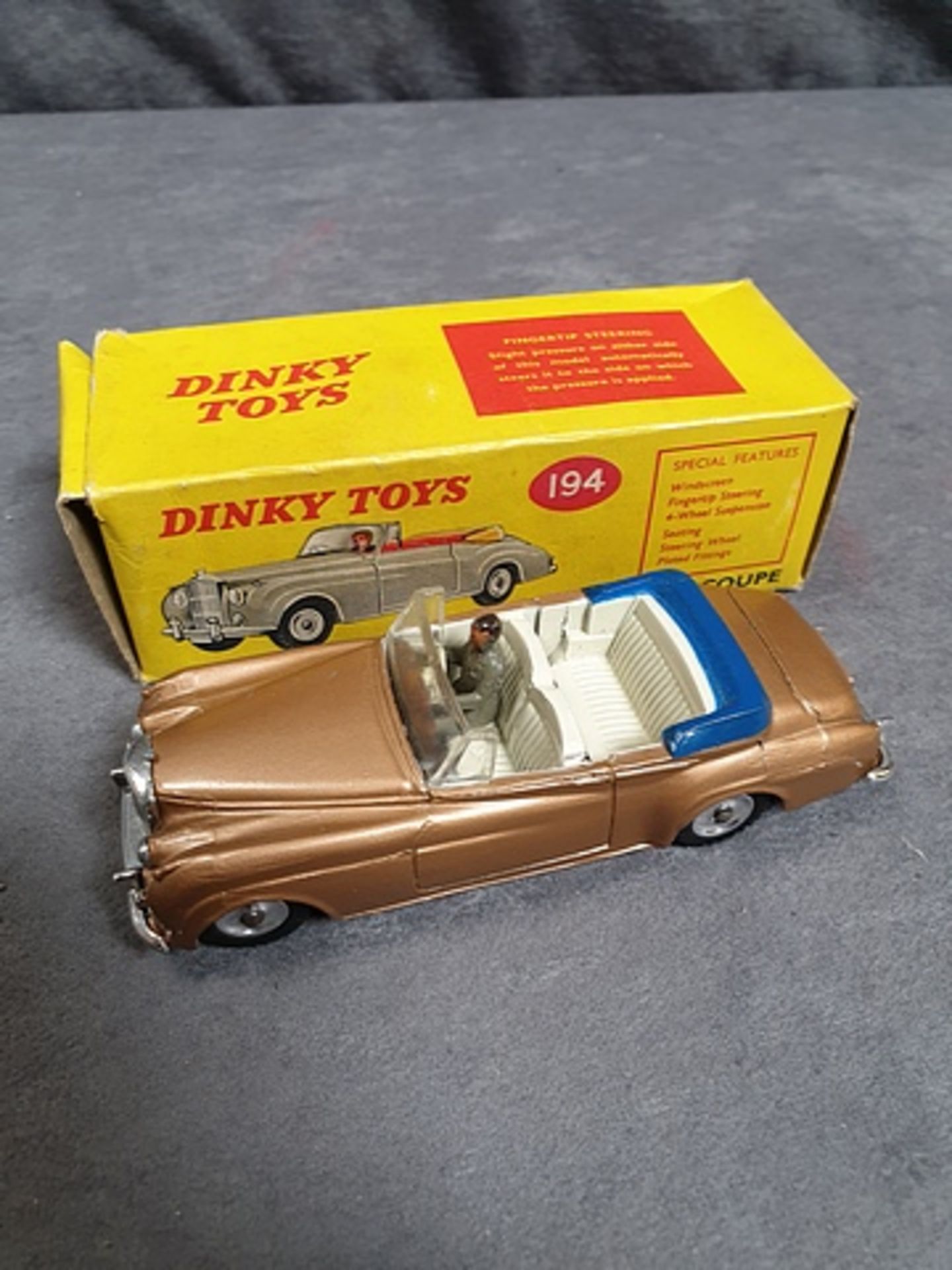 Dinky Diecast Toys #194 Bentley Coupe in rare colour Complete In Original Packaging Box