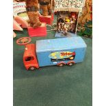 Tri-Ang Vintage 1950s Tri-Ang 400 Series Sit-N-Ride Tin Plate Long Distance Transport Lorry