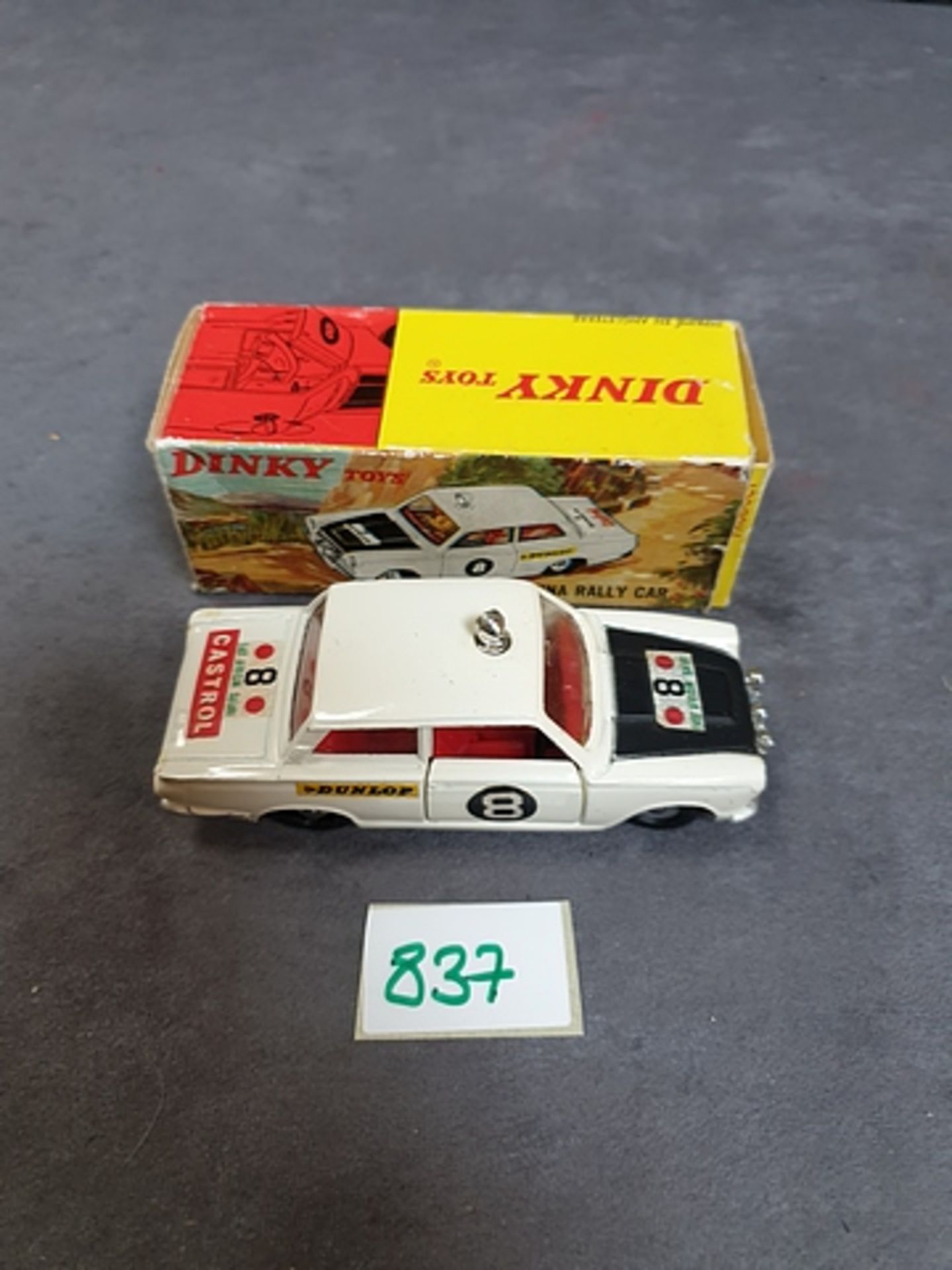 Dinky Diecast Toys #212 Ford Cortina Rally Car Complete In Original Box