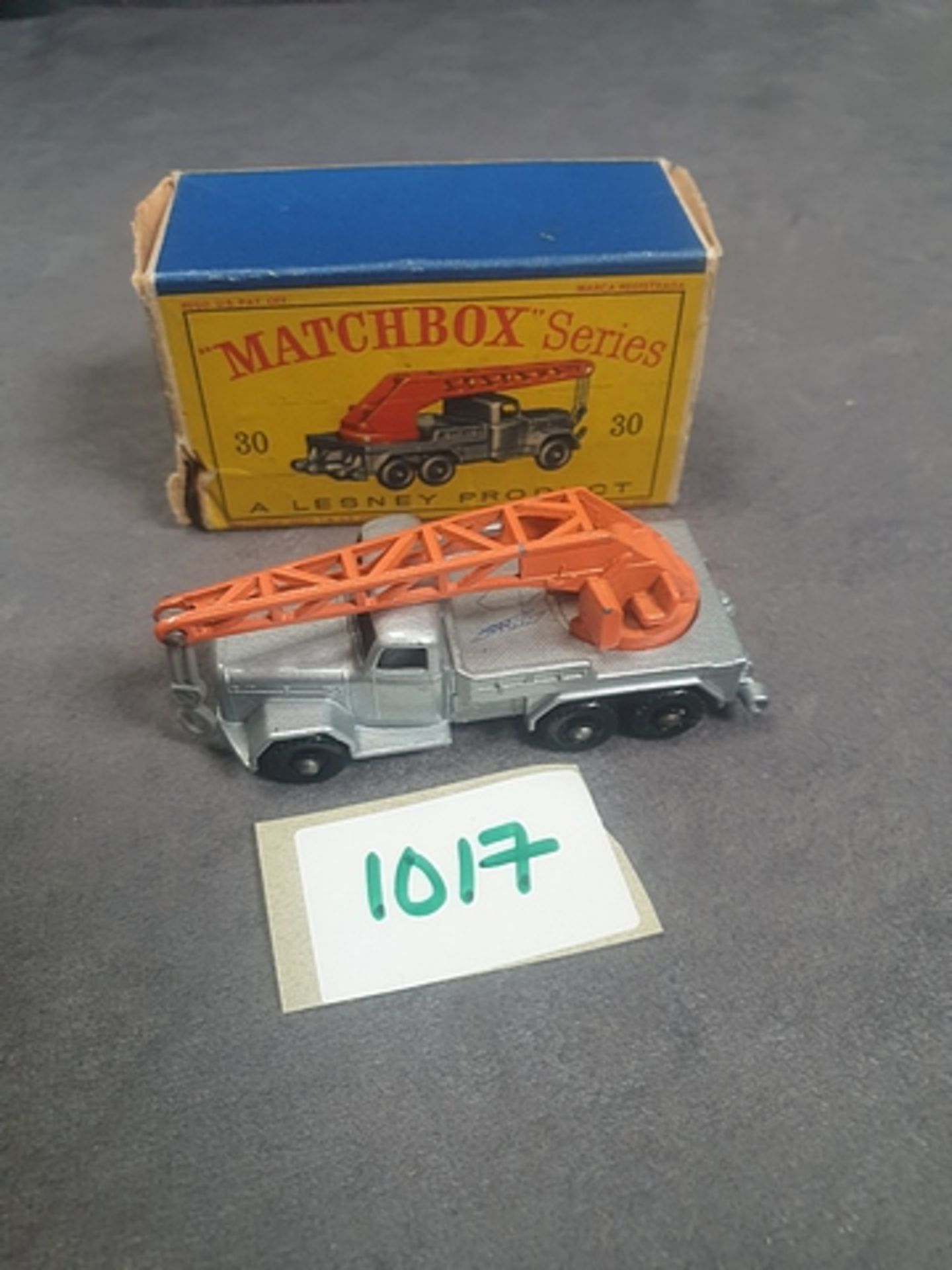 Matchbox Lesney # 30 6-Wheel Crane Truck Completed With Box - Image 2 of 2