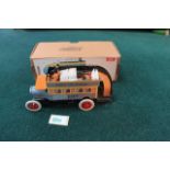 Juguete Jaya (Spain) 1905 Old Style Tin With Wind-Up Key Open Top Bus Complete With Box