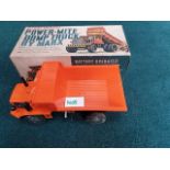 Marx Battery Operated Power-Mite Dump Truck Complete With Box