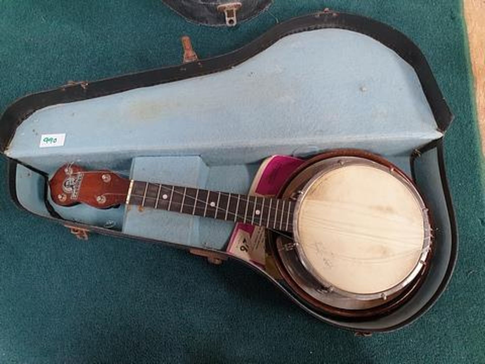 George Formby Ukulele Complete In Case With Song Sheets Strings Need Replacing