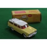 Dinky Toys Diecast #193 Rambler Cross Country Station Wagon In Yellow And White With Red Interior