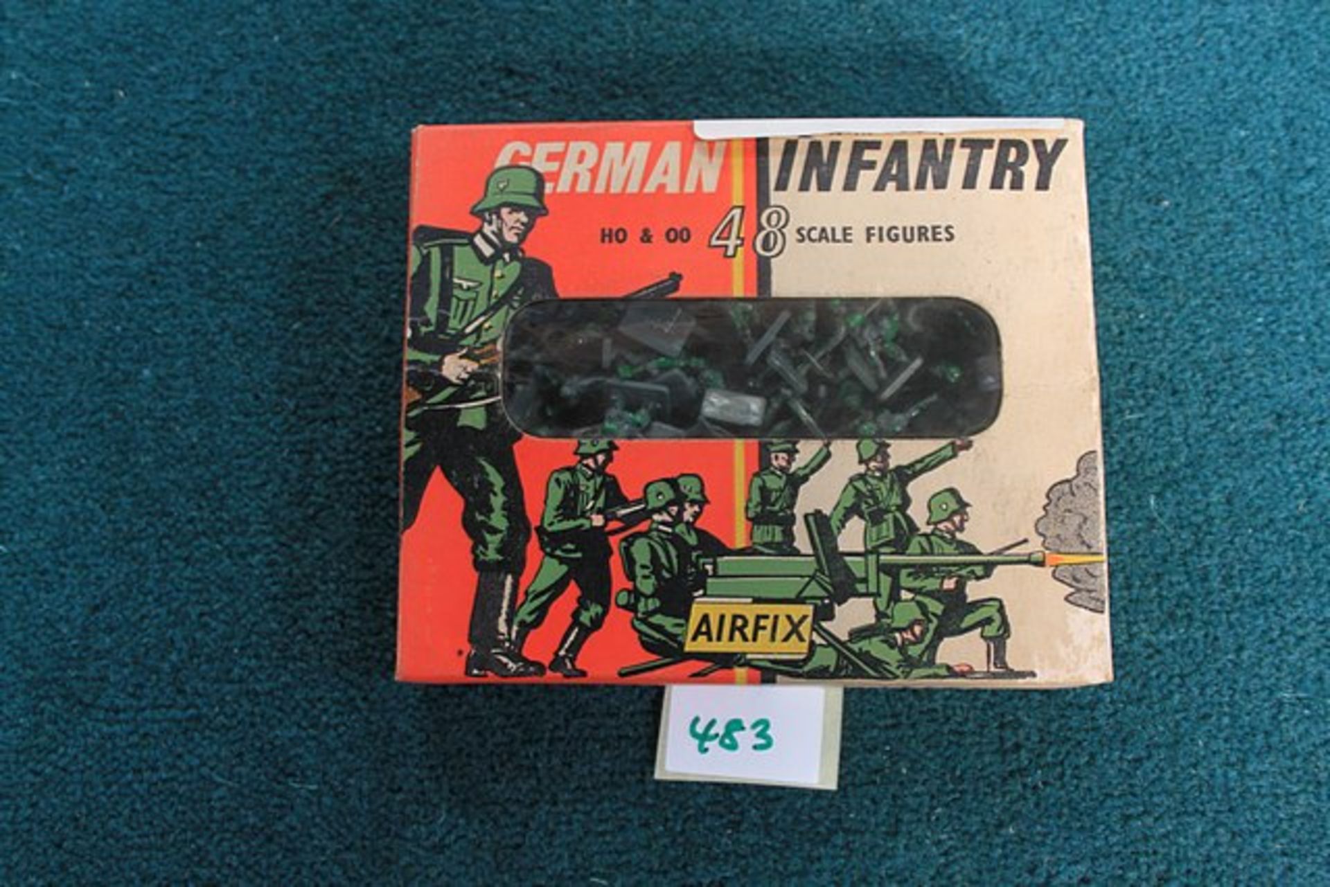 Airfix Model Kit Containing H0-00 Scale German Infantry Contains 48 Pieces Complete In Box