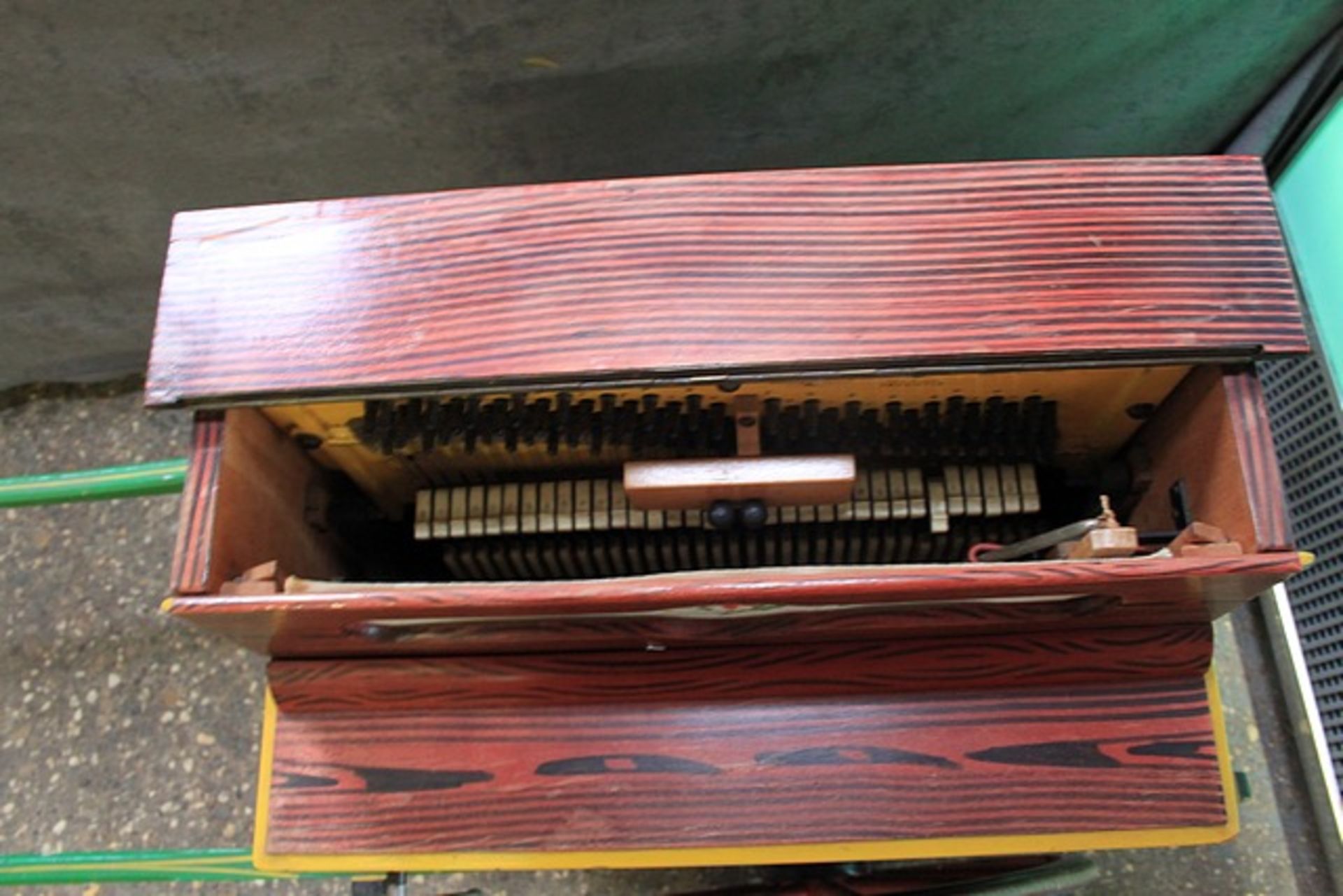 Vicente Llinares Faventia Barcelona Organ With Wagon Cart, Miniature Of The "Hurdy Gurdy" Street - Image 2 of 5
